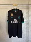 REAL MADRID 2017 2018 AWAY FOOTBALL SHIRT SOCCER JERSEY ADIDAS BR3543 sz XL MEN