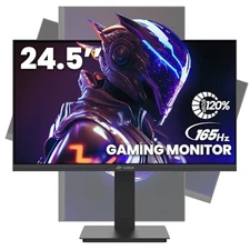  Gaming Monitor 144Hz/165Hz, FHD(1920x1080P) 120% sRGB 24.5Inch Black FHD 165HZ