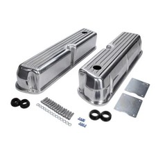 Small Block Ford Sbf 289 302 Aluminum Finned Valve Covers - Tall Baffled Whole Small Block Ford Sbf 289 302 Aluminum Finned Valve Covers - Tall Baffled Whole