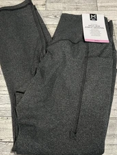 NWT Member's Mark Women's Everyday 25 Inch GRAY High-Rise Ankle Leggings S SMALL