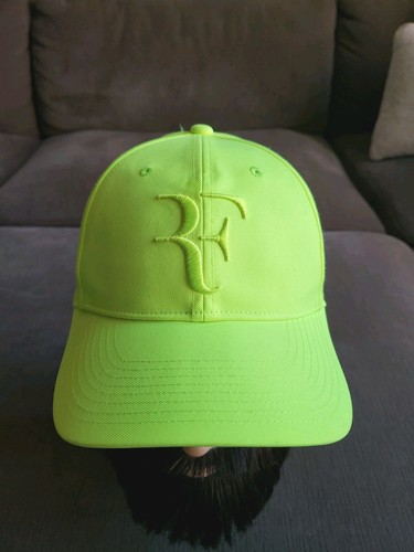 Nike Legacy 91 Roger Federer RF Hat Dri- Fit Tennis Cap Volt Yellow Neon Hat