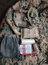 (1)US Military MOLLE IFAK Indiv First Aid Kit Pouch Sekri OCP Multicam +bandage+