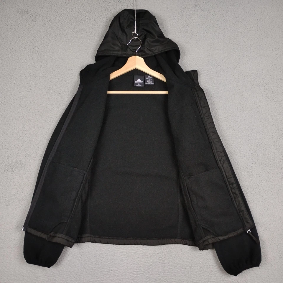Snozu Jacket Womens XL Black Fleece The Platinum Collection Full Zip Hooded Cozy - Image 3 of 4