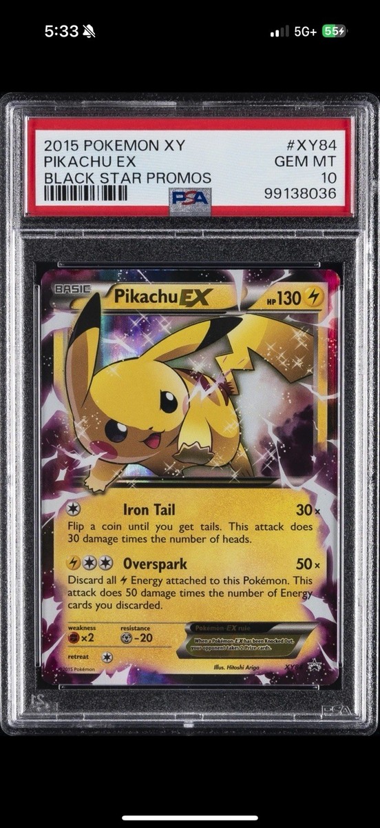 ポケットモンスター X Pikachu-EX XY84/211 - XY Black Star Promos Holofoil (LP