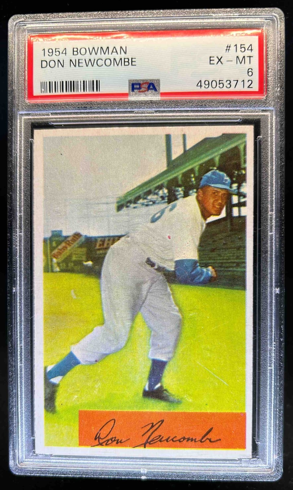 1954 Bowman Don Newcombe #154 Dodgers PSA 6