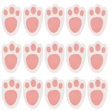 Easter Bunny Footprints 15 Pack Egg Hunt Fun and Games 20.5cm x 13cm