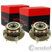 2X Metzger RADLAGER-SATZ Vorne Passend FÜR Nissan Juke Leaf Pulsar Qashqai