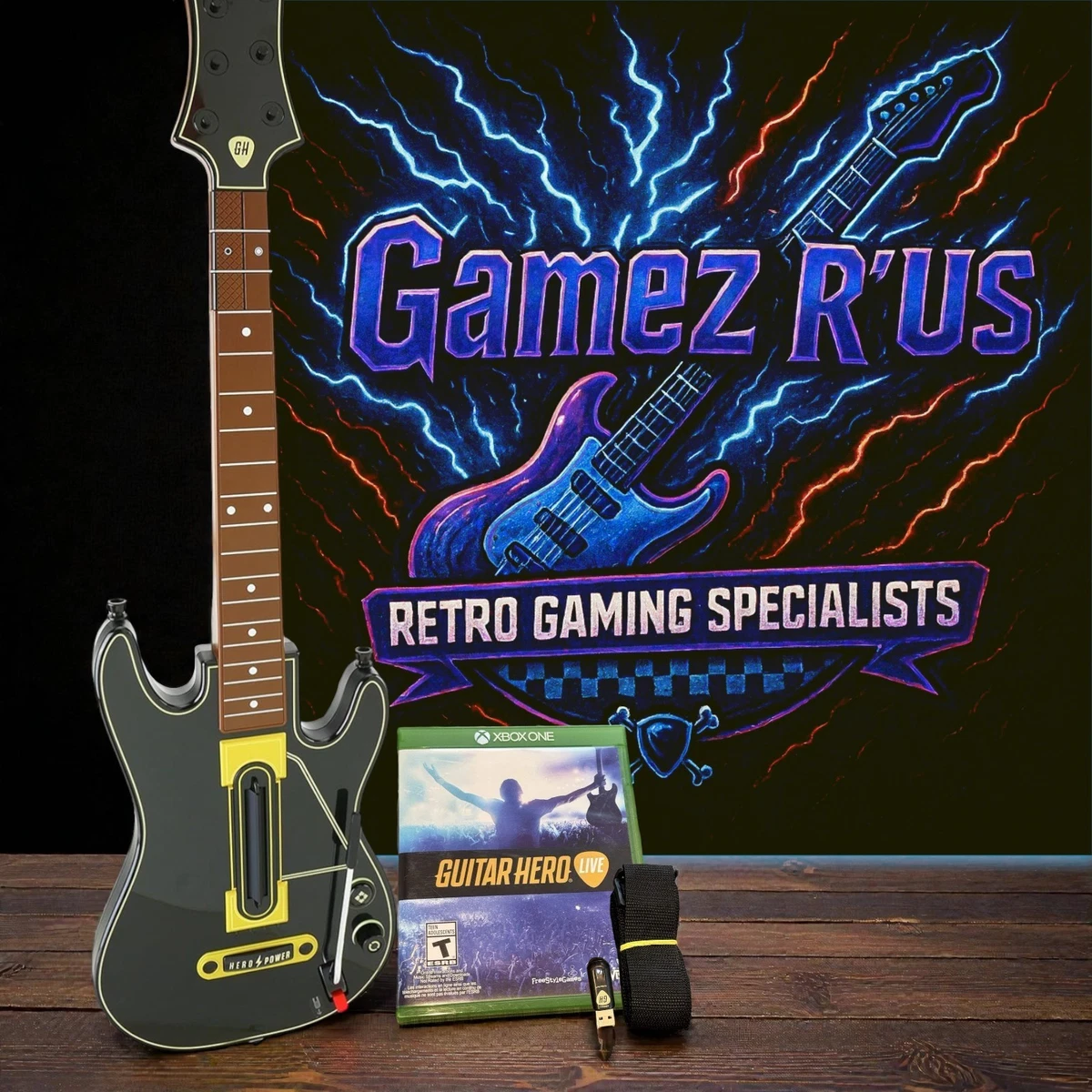 Guitar Hero Live + Guitare Hero Power Pour Xbox 360 - Bon état Complet