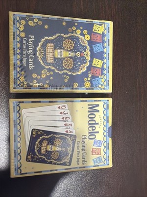 Modelo Cerveza Skull Playing Cards Lot of 2 New Sealed Decks