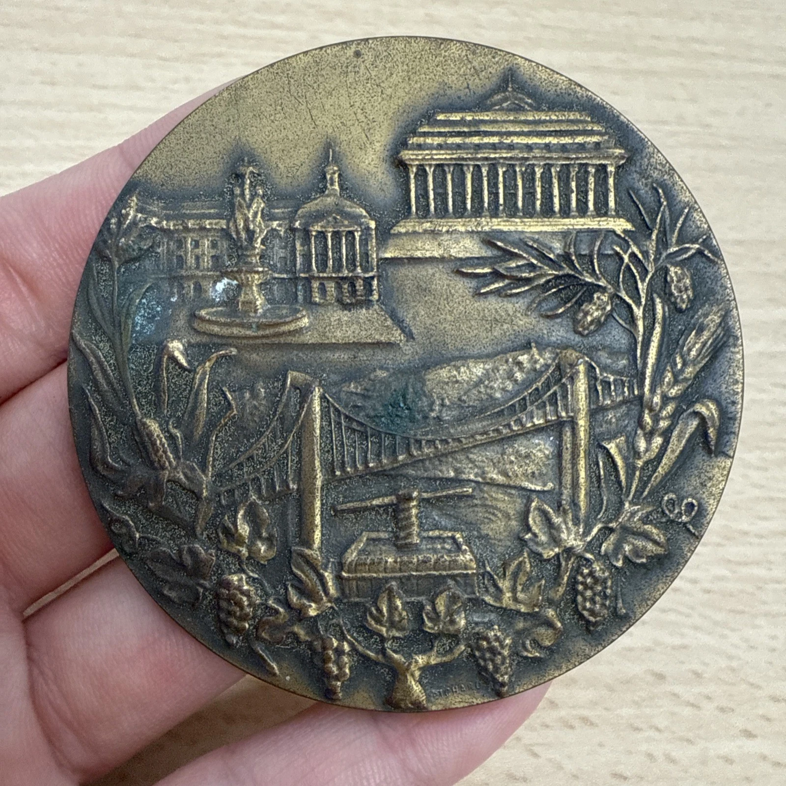 Médaille Banque De L’aquitaine 1776-1976 En Bronze