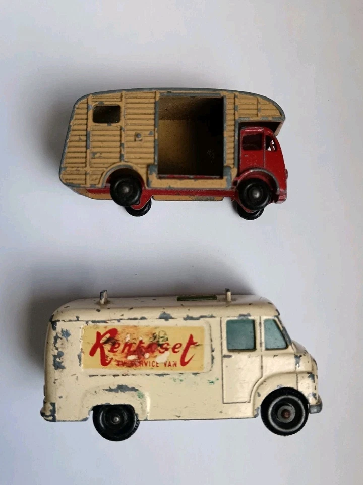 Lotto Lesney (Matchbox) Vintage Anni '50/60 Per Restauro/Ricambi - Immagine 4 di 4