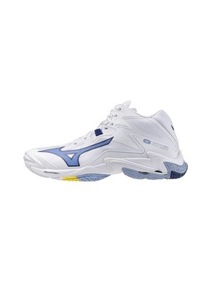 Mizuno Wave Lightning Z8 Mid Volleyball - White Blue - V1GA240597 Expeditedship
