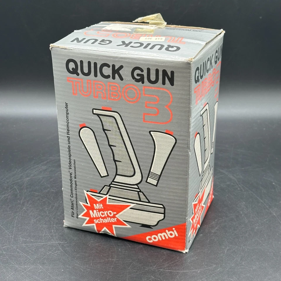 Joystick Quick Gun Turbo 3 für Commodore C64 128 Atari etc. 9 pol. Stecker OVP - Bild 2 von 3