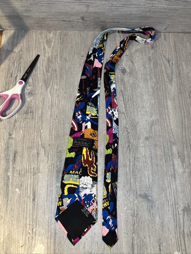 Nicole Miller 1992 Marvel Superheroes Necktie 1992 Rare & Vintage - Picture 17 of 19