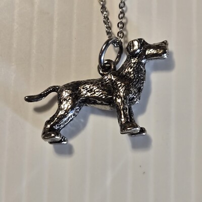 POINTER DOG BREED Pendant Charm / 20'' STAINLESS STEEL NECKLACE