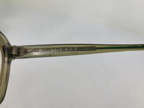 Vintage Retro American Optical 6 M Flex Fit Green Clear Glasses Goggles 787 - Picture 8 of 9