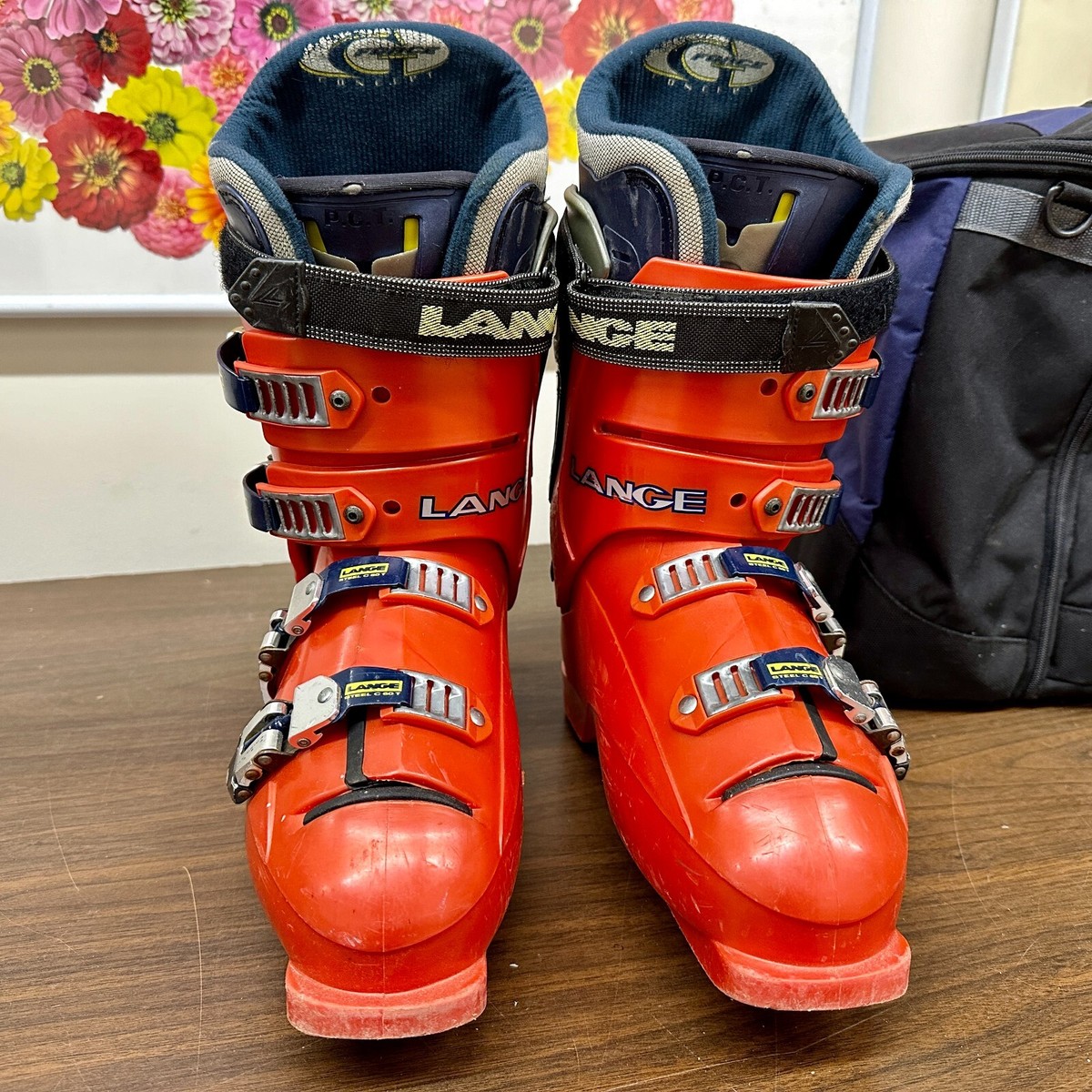 Lange GX9 Ski Boots Steel C60 T GFORCE - Size 10 - 323 mm - Orange