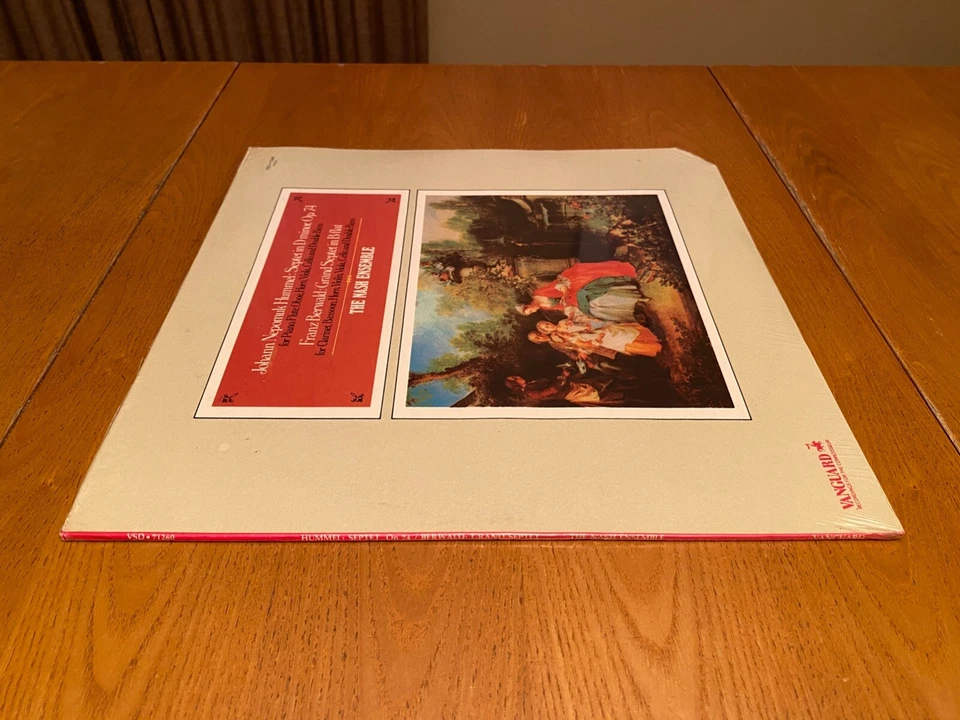 JOHANN NEPOMUK HUMMEL Nash Ensemble FRANZ BERWALD Septet in D VANGAURD LP SEALED - Image 3 of 4