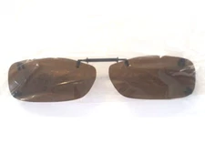 Haven Fits Over Clip Ons Rec B 54 Amber Frameless Polarized Sunglasses NEW!!