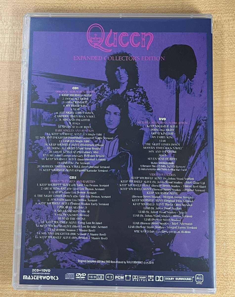 QUEEN / QUEEN (First Album) EXPANDED COLLECTOR'S EDITION (2CD+1DVD) NEW