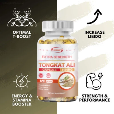 Tongka 3450mg - Men's Testosterone Booster - Tribulus,Maca,Ginseng, Saw Palmetto