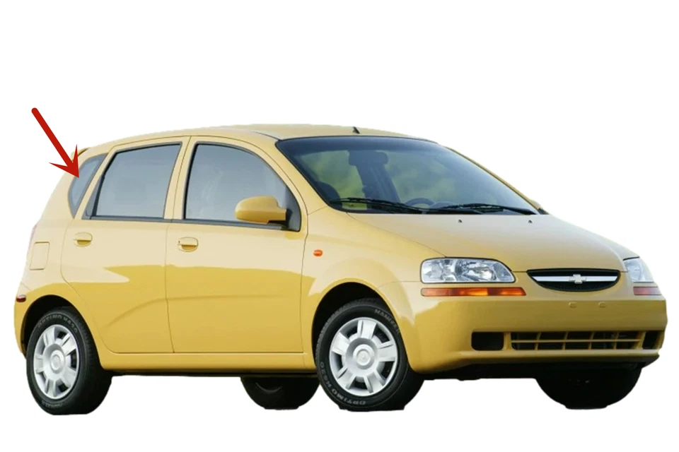 Fits Chevrolet Aveo Aveo5 Hatchback Passenger Right Side Quarter Window Glass - Image 3 of 4