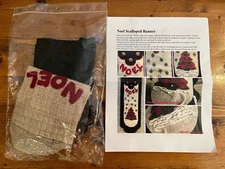 Noel Scalloped Banner Rug Hooking Kit