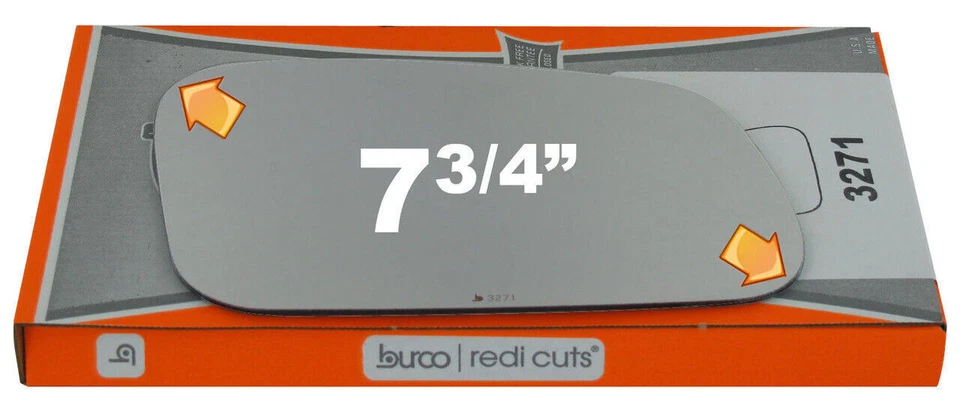 New Convex Right Side Mirror For 99-04 Land Rover Discovery W/O Backing Plate - Image 3 of 4