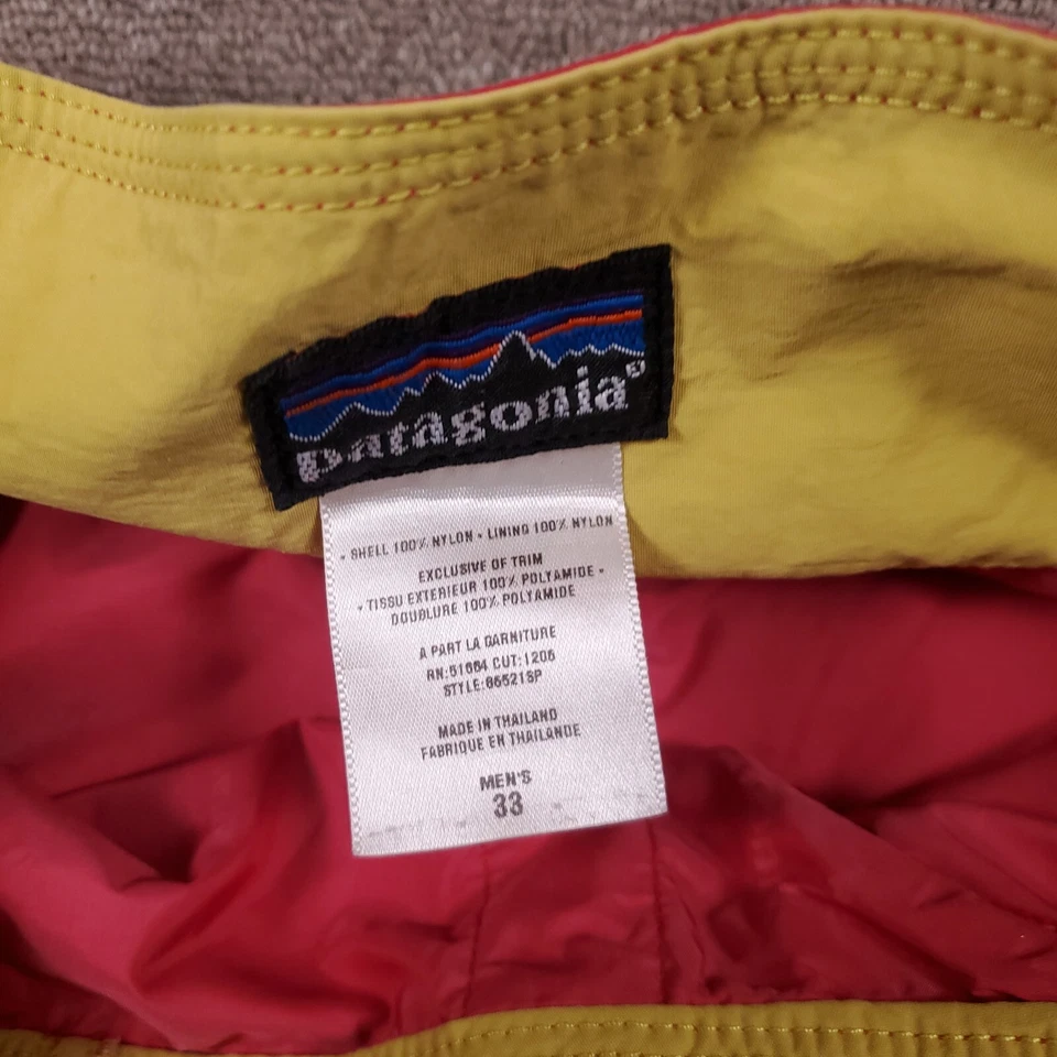 Pantalones Cortos Patagonia Hombres 33 Rojo Yate Barco Náutico Diseñador Bañador Fiesta Playa Foto 3 de 4