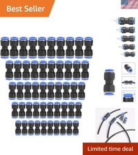 Premium 50-Piece Quick Release Plastic Push Connectors - Leak-Proof & Reliable