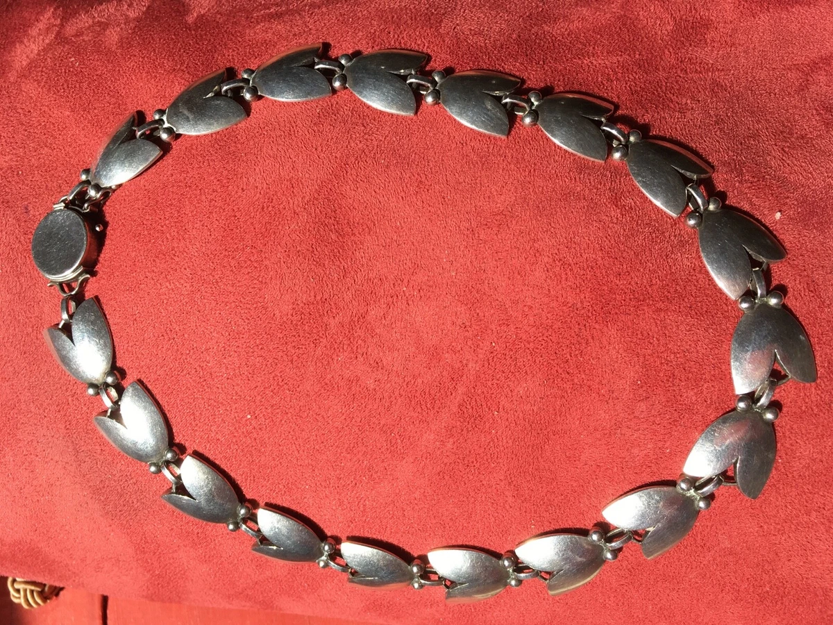 Georg Jensen Vintage Sterling Silver Necklace No 66
