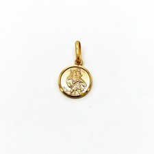 Genuine 9ct Yellow Gold St Christopher Carrying Jesus Pendant Avaible in 2 Sizes