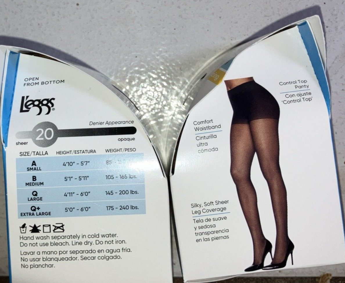 Collant L'eggs Sheer Energy - Confezione Da 4 - Taglia B - Colore Abbronzatura