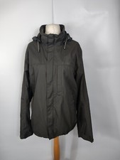 Quechua Womens Khaki Green Outdoors Walking Hooded Rain Coat Size L