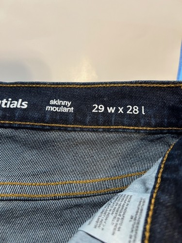 Essentials Herren Dark Denim Jeans Gr. 29/28L Skinny Moulant - Bild 3 von 4