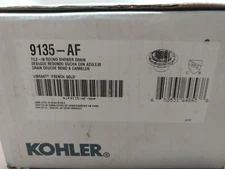 New Kohler Clearflo 9135-AF Round  Tile-In Shower Drain in Vibrant French Gold