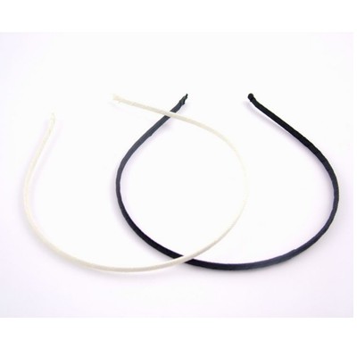 Narrow Ribbon Covered Metal Alice Hair Band Headband Flower Girl Accessories