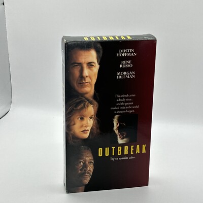 Outbreak 1995 VHS Dustin Hoffman Horror Virus Disease