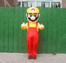 Super Mario Mascot Costume Cosplay Party Fancy Dress Brothers Suits Adult