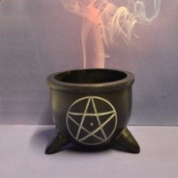 RäUcherschale Pentagramm Hexenkessel RäUchergefäß Weihrauch 7,3 Cm Klein
