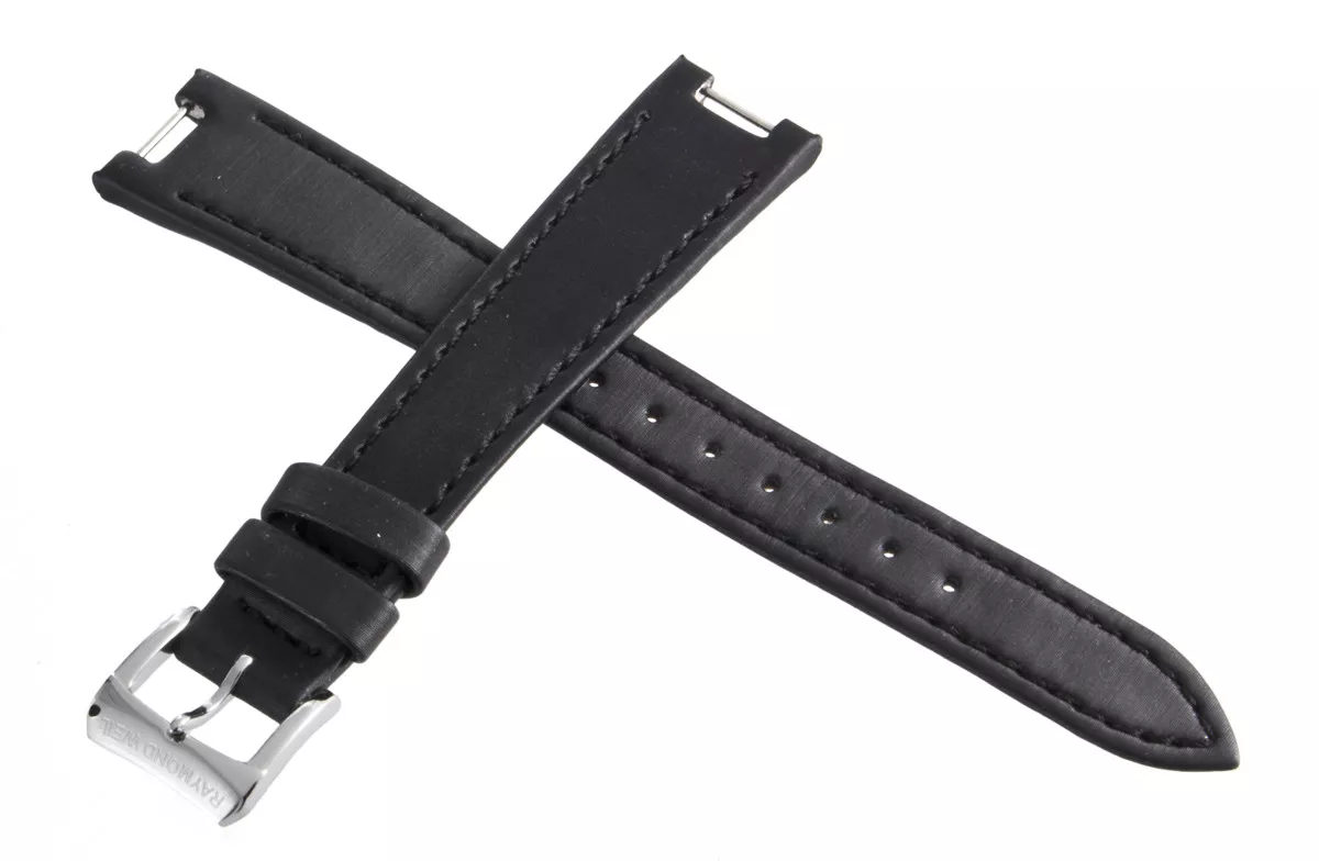 Raymond Weil Geneve V1.16 15mm Black Fabric Watch Band Strap W