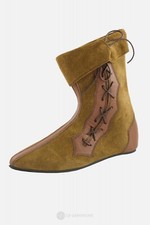 Mittelalterschuhe LARP Damen Herren Fantasy Braun Gr. 40