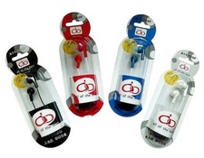 Ear Buds for iPhone, iPod, Android Devices, Laptops etc. White, Red, Black, Blue
