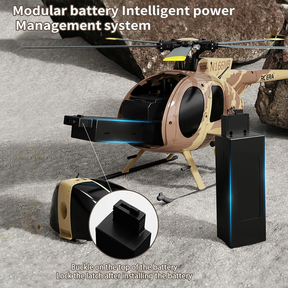 Remote Control Helicopter, 1:28 Scale MD500 Defender, 2.4G 6CH RTF RC Helicopter - Image 4 of 4