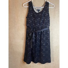 Valerie Bertinelli Black Lace Dress Sleeveless Party Cocktail Size 6