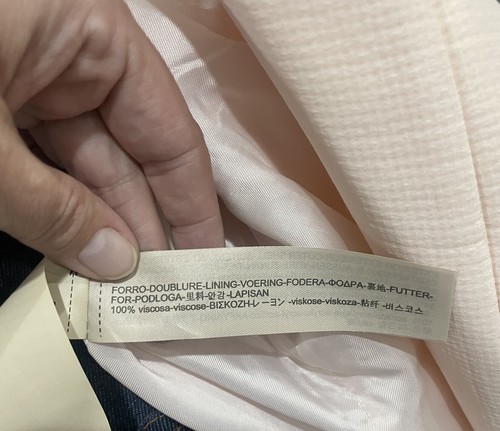 Massimo Dutti Woman’s Light Pink Pocketed Full Zip Jacket Size Large NWT - Picture 11 of 14