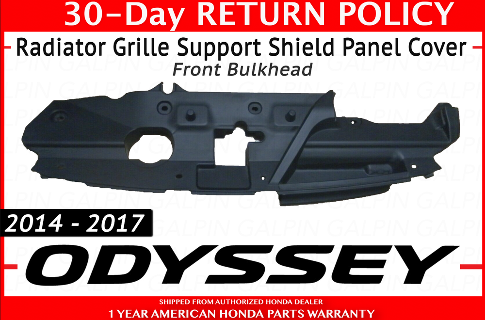 Genuine Honda Odyssey Radiator Grille Support Shield Panel Cover Front Bulkhead