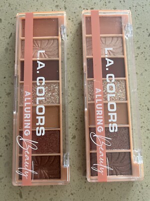 Lot of 2 L.A. Colors Alluring Beauty Alluring Eyeshadow Palettes  .*NEW*