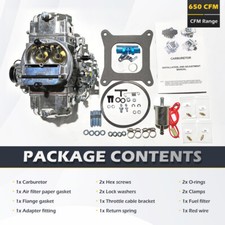4 Barrel For 650 Cfm Brawler Double-pumper Carburetor Electric Choke Br-67255 Us