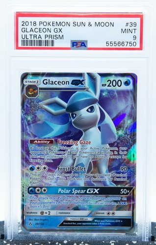 Glaceon-GX graded PSA 9 for sale on eBay